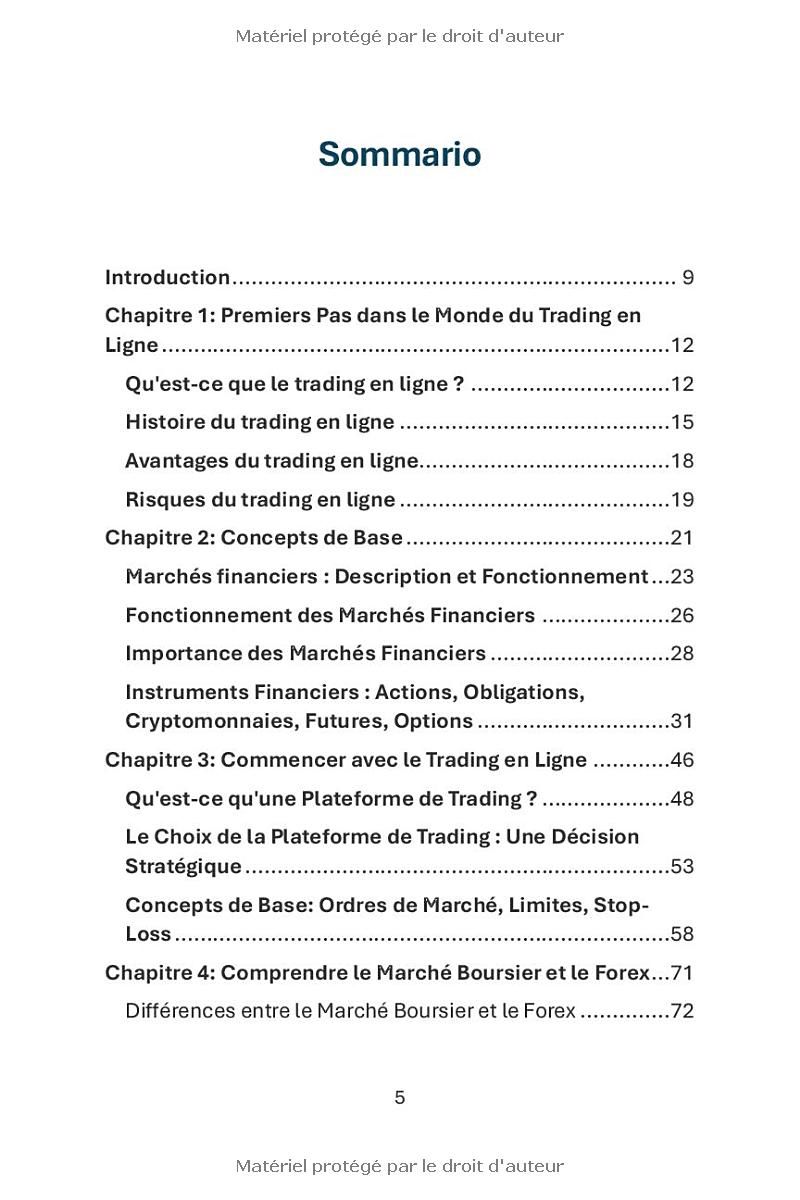 Trading en Ligne: Stratégies Gagnantes, Analyse Technique et Gestion des Risques pour Établir les Bases et Construire une Structure Solide dans le Monde du Trading (French Edition)