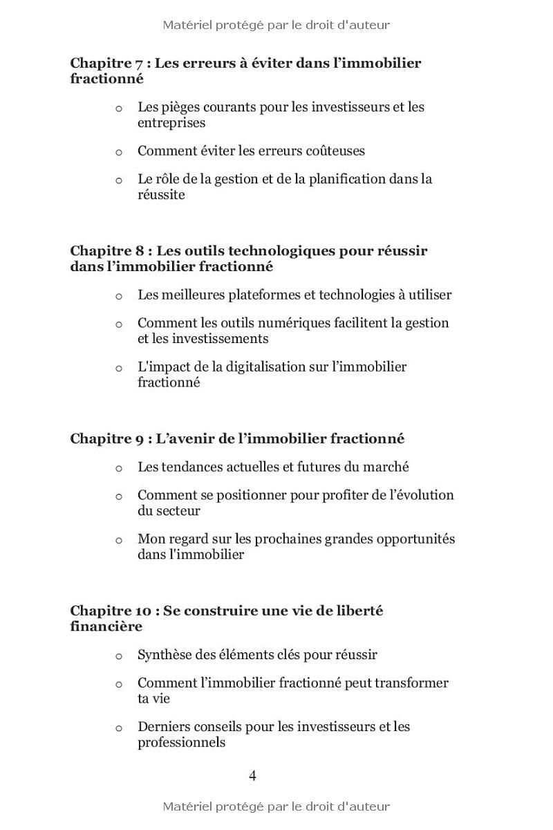 Passez au niveau supérieur grâce à limmobilier fractionné : Créez des revenus passifs pour atteindre la liberté financière