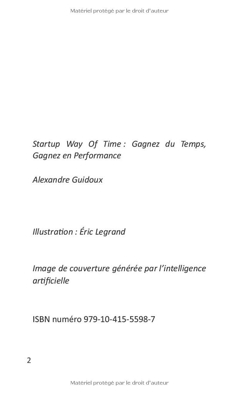 Startup Way Of Time: Gagnez du Temps, Gagnez en Performance