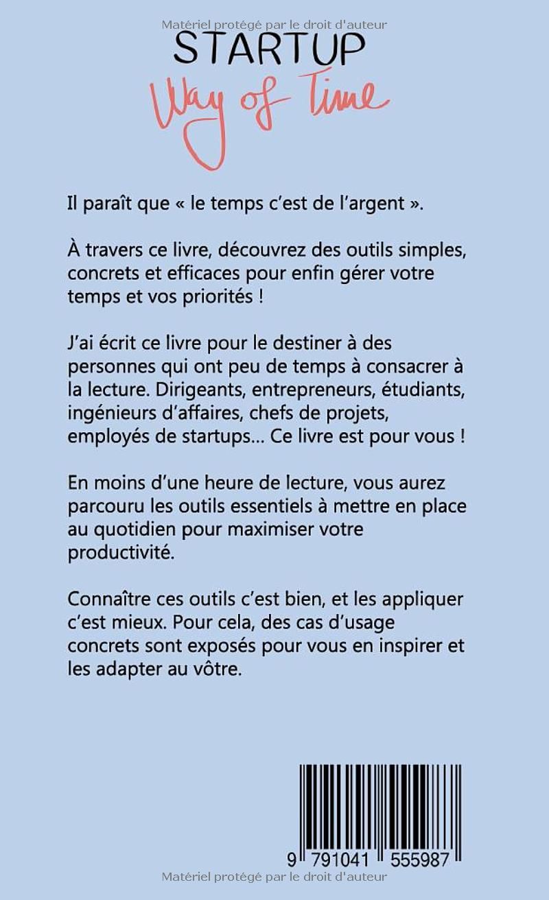 Startup Way Of Time: Gagnez du Temps, Gagnez en Performance