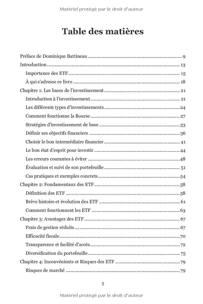 Les secrets des ETF: Des fondamentaux aux stratégies avancées : apprenez à investir intelligemment et à faire croître votre argent sur le long terme