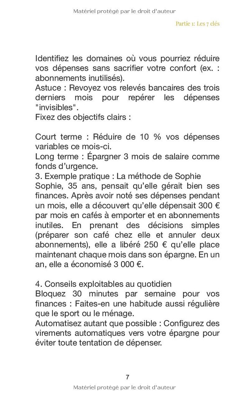 La Psychologie de l’Argent: Les 7 Clés Indispensables de la Liberté Financière : Devenir Riche sans Argent grâce à des Stratégies Puissantes, un ... pour Construire une Abondance Durable