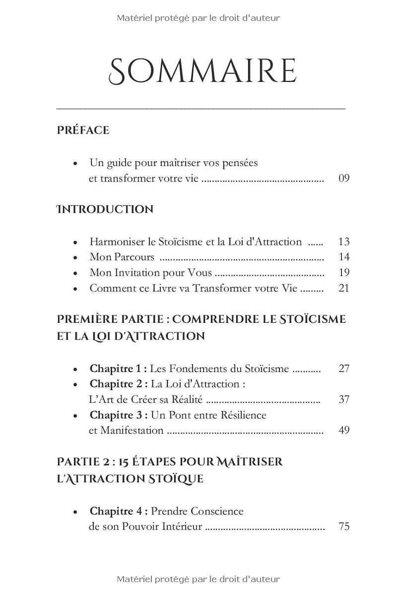 Le Pouvoir de lAttraction Stoïque: Stoïcisme et Loi dAttraction - Le Secret pour Maîtriser vos Pensées et Changer de Vie