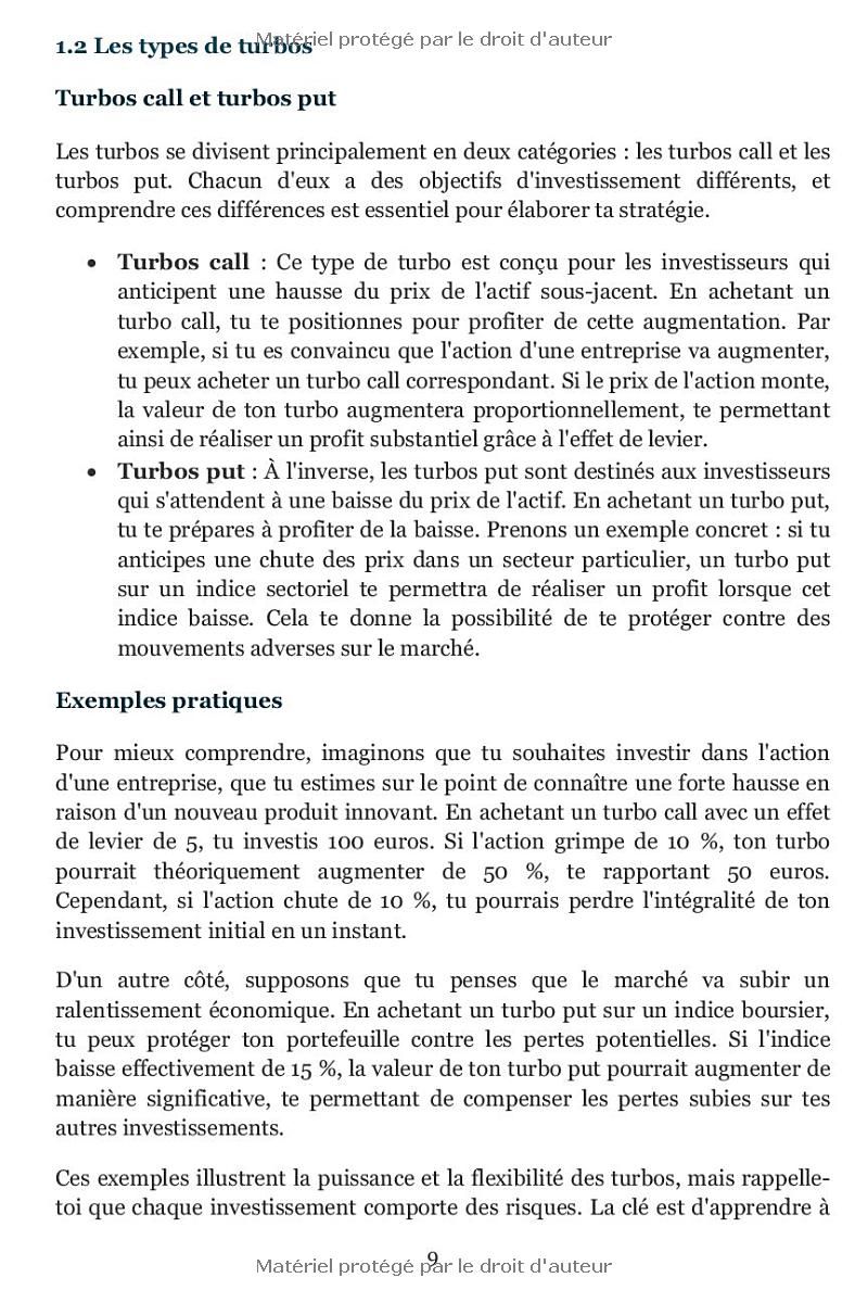 Maîtrise les turbos: Profite de la puissance des turbos pour optimiser ton investissement et maximiser tes gains